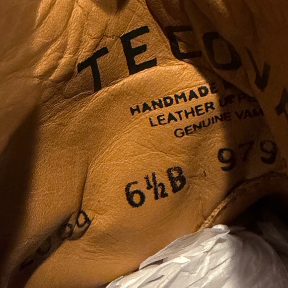 NWT Tecovas Zoey Limited Edition Saddle Brown Python Snip Toe Cowgirl Boots 6.5B - Picture 12 of 12